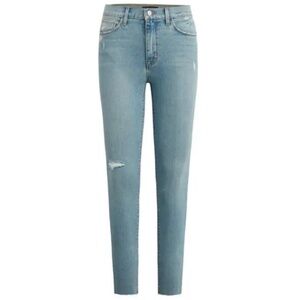 Hudson Jeans Blair Distressed High Rise Straight Leg Jeans 26